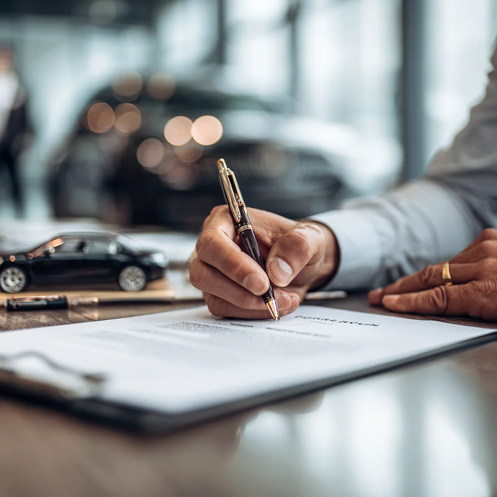 Семья мигрантов с застрахованным автомобилем в США